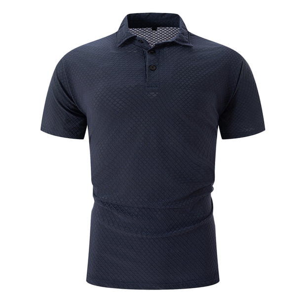 pstuiky camisetas para hombre, Camiseta informal de cuello redondo para hombre, blusa de manga corta, color liso, rasgada camisetas de hombre xl