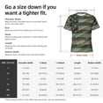 thumbnail image 4 of Naloa Jungle Green Camo USA Flag Men's T-Shirt Sport T-shirt Men's Basic Tee Casual Men's Shirt, Round Neck, Short Sleeves - Small, 4 of 5