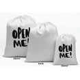 thumbnail image 2 of Darling Souvenir White Open Me Christmas Party Supplies Favor Bags&nbsp;Jewelry&nbsp;Pouches 15 Pieces, 2 of 5
