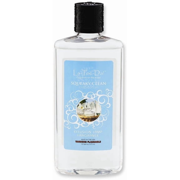 SQUEAKY CLEAN La-Tee-Da Effusion Lamp; Fragrance Lamp Oil Refills - 16 oz