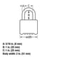 thumbnail image 5 of Padlock Master Lock 175DWD Configura tu propia combinación de letras, 5 of 5