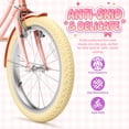 thumbnail image 5 of XJD 20 inch Girls Bike for 6-12 Years Old Toddlers and Kids, Kid's Bicycle with Basket and Kickstand, Retro Style Childrens Bike for Teen Girls, Pink, 5 of 13