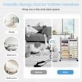 thumbnail image 6 of Costway 15 Drawer Art & Craft Rolling Storage Cart Tools Scrapbook Paper Office School Organizer Clear, 6 of 10