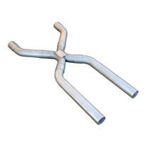 Pypes Performance Exhaust XVA13 Exhaust X-Pipe Kit; Intermediate Pipe 3 in. Crossover; Hardware Incl.; Natural 409 Stainless Steel;