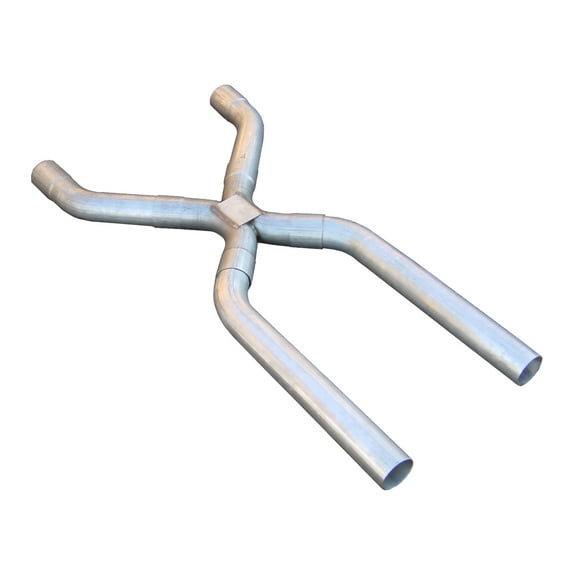Pypes Performance Exhaust XVA13 Exhaust X-Pipe Kit; Intermediate Pipe 3 in. Crossover; Hardware Incl.; Natural 409 Stainless Steel;