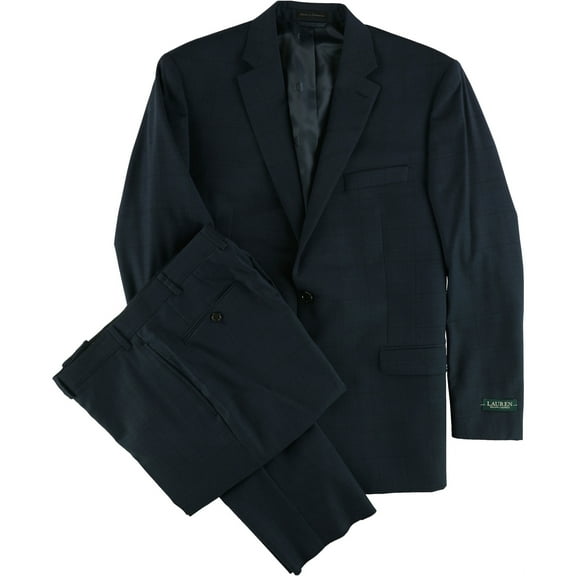 Ralph Lauren Mens 2 Piece Formal Tuxedo, Blue, 50 Long / 45W x UnfinishedL