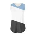 thumbnail image 5 of Wycnly Tank Top for Women Womens Workout Tops Breathable Comfy Loose Fit Workout Tank Tee Fashion Color Patchwork Sleeveless Shirt Ladies Sleeveless Shirt, 5 of 5