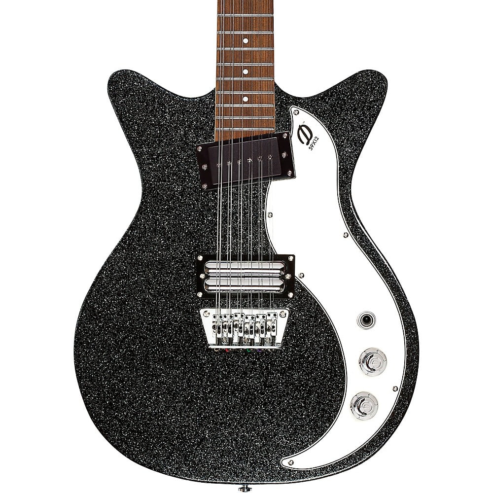 Danelectro 59X12 12String Electric Guitar Black Metalflake Walmart