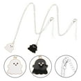 thumbnail image 2 of 2 Pcs Colliers Fantômes Colliers Couples Collier Gothique Collier Pendentif Halloween, 2 of 8