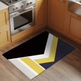thumbnail image 2 of Black Yellow Lines Front Door Rugs 2x3 ft Geometric Abstract Black Yellow Blue Texture Small Rug for Entryway Non Slip Washable Bathroom Door Mat Absorbent Floor Mat for Indoor Entrance, 2 of 9