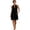 Black, variant on Linen Dress Women Halter V Neck Mini Dresses Casual Sleeveless Flowy Long Dress Summer Beach Vacation Sundress with Pockets