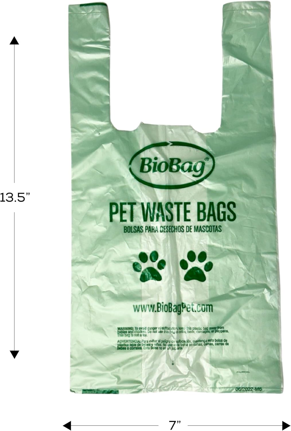 Premium Pet Waste Bags with Handles, Standard Size, 150 Count, Great For All Dog Breeds