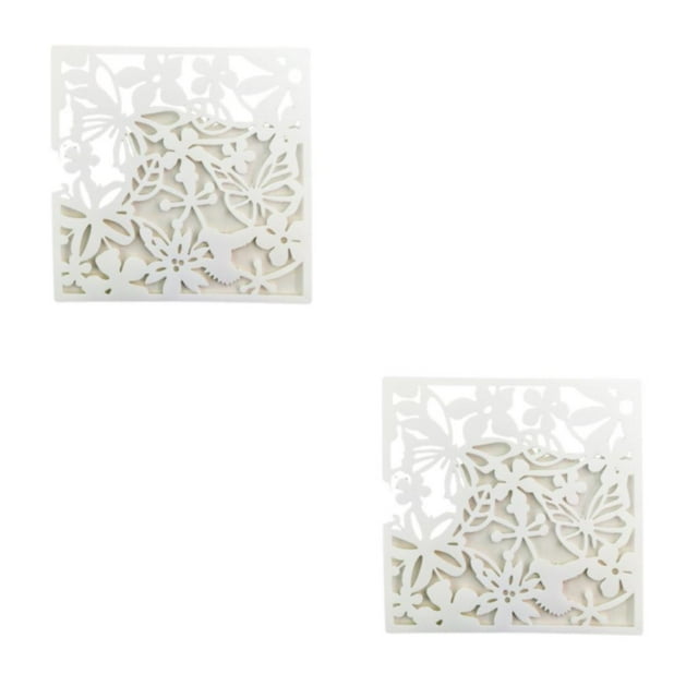 Youkk 4piece Hanging Divider Screens Modern For Room Separation Lightweight And Durable Easy To Assemble Multi-functional White Butterflies 2Set