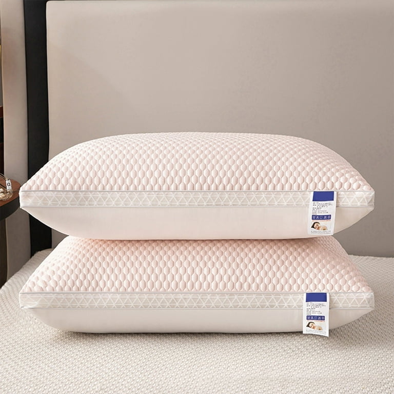 Big Size Down Pillow for Bed Soft Pillow for Sleeping Hotel Quality Firm down Filling Pillow with Skin Friendly Cotton Fabric for Back Stomach or