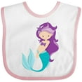 thumbnail image 3 of Inktastic Mermaid Girls Baby Bib, 3 of 4