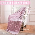 thumbnail image 3 of Clearance! Double Flannel Luminous Blanket Whiterows Fall Throw Soft Blanket Star Moon Pattern Glow In The Dark Blankets Warm and Cozy Sofa Blanket 60"X50" (L), 3 of 9