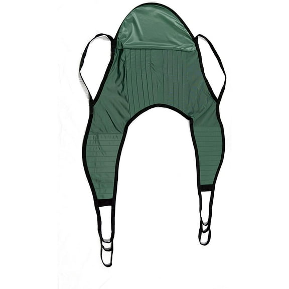 ProHeal Universal Padded Lift U Sling with Head Support, Small, 45"L x 18.5" -Polyester Divided Leg Slings for Patient Lifts