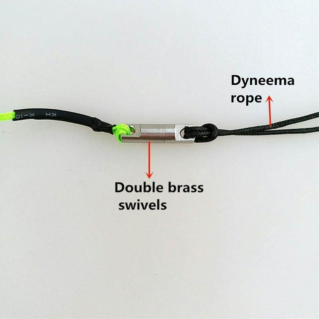 ziyahi 30m Aluminum Alloy Cave Scuba Diving Line Diving Finger Spool Guide Line Reel Black