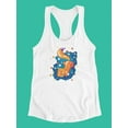 thumbnail image 3 of Colorful Fox Design Tank Women -Image by Shutterstock, Female x-Small, 3 of 4