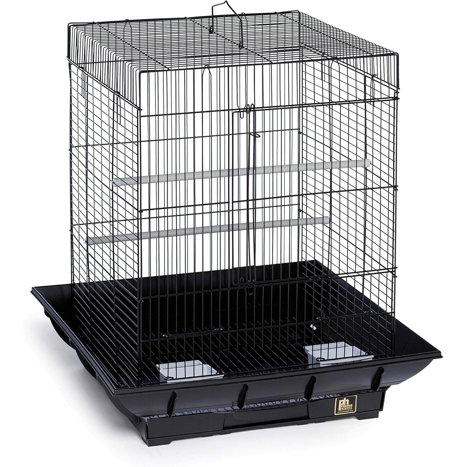 HomeStock Mountain Majesty Clean Life Bird Cage with Spacious Interior, Durable Build, Easy-to-Clean Features, and Secure Design for Birds' Comfort-Color:Red
