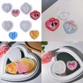 thumbnail image 2 of Shiny Glossy Silicone Decoration Molds Love Heart Ornament Keychain Mold DIY Pendant Jewelry Epoxy Resin Crafting Molds, 2 of 17