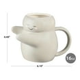 thumbnail image 7 of Mainstays 15.89 oz Gray Sculpted Hug Earthenware Mug, 7 of 7
