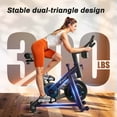 thumbnail image 2 of MERACH Stationary Exercise bike with Exclusive Free APP, Indoor Cycling Bicycle with 300lbs Weight Capacity, Silent Belt Drive and Comfortable Seat Cushion for Home Cardio Workout 35 Lbs Flywheel, 2 of 10