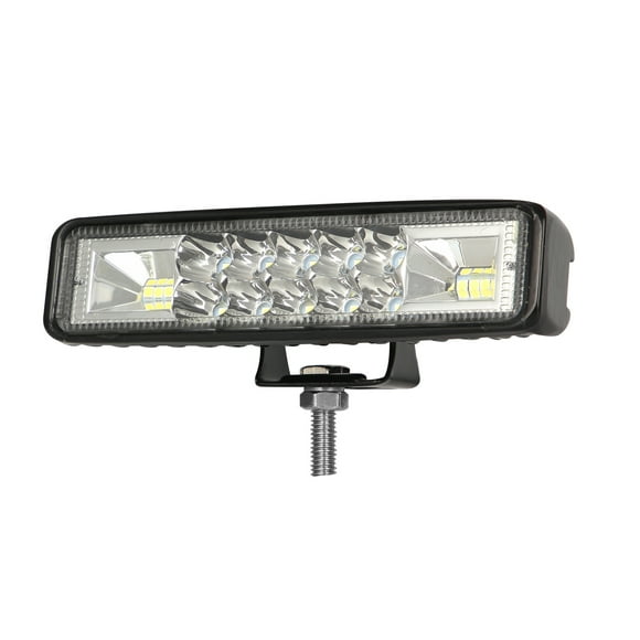 Mistaha 6-Inch Dual-Row Mixed Light Bar with Flood & Spot Beam, Die-cast Aluminum Shell, 60W LED Power, 6000K Color Temp, IP67 Waterproof - Single Pack