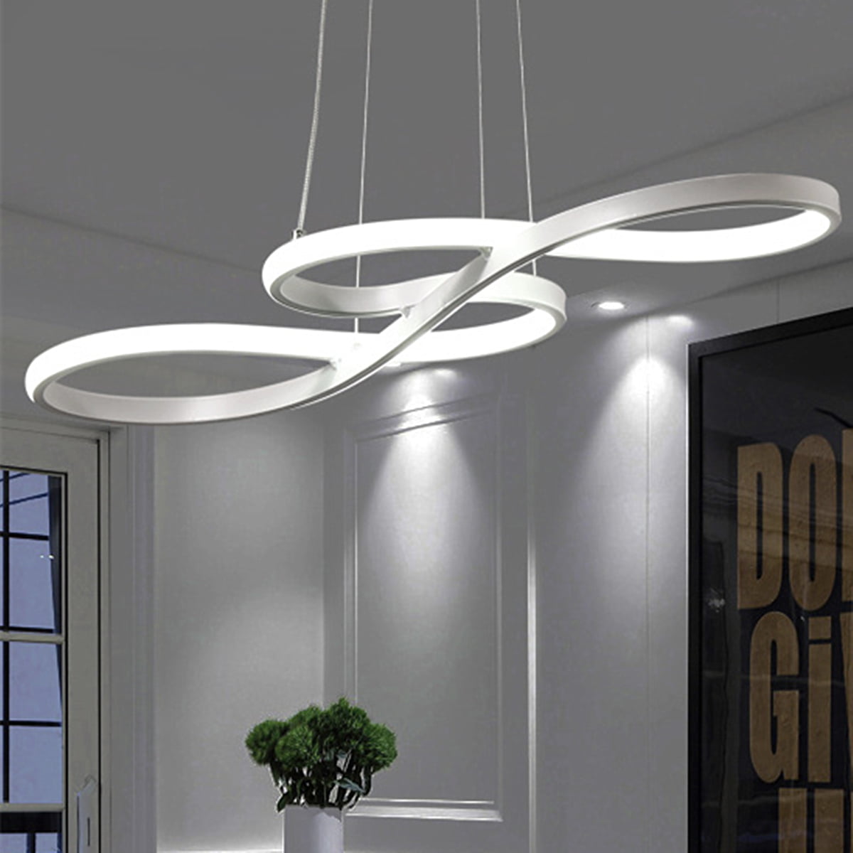 3 tier Modern Elegant Acrylic LED pendant Lamp Villa Lobby kitchen ceiling Light 