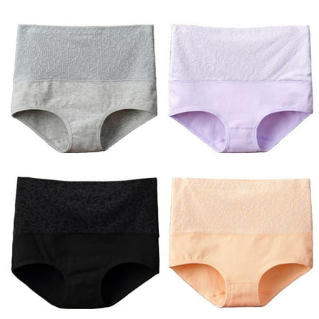 

QWZNDZGRCotton Underwear Women High Waist Lingerie For Ladies Briefs Tummy Control Panties C-Section Recovery XXXXL Plus Size Underpants