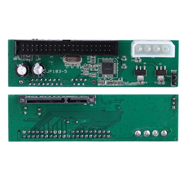 IDE To Hard Drive Adapter, Green Pata To Aadapter, 40-pin IDE Port 4-pin Power Connector For Converting ATA 100/133