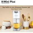 thumbnail image 2 of Keurig K-Mini Plus Coffee Maker, Single Serve K-Cup Pod Coffee Brewer, Comes With 6 to 12 oz. Brew Size, K-Cup Pod Storage, and Travel Mug Friendly, White, 2 of 2