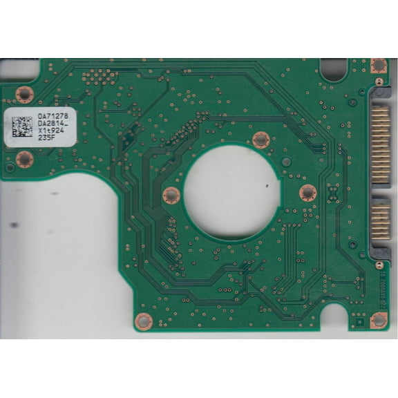 HTS543232L9SA00, 0A71278 DA2814_, 0A57357, DA2387, Hitachi SATA 2.5 PCB