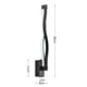 thumbnail image 2 of lámpara de pared Irfora AC 85-265V / 50-60Hz LEDs Mesita de noche Lámpara de pared 16W Luces de vanidad Moderno Cuarto de baño Espejo Luz delantera Lámpara de dormitorio Irfora lámpara de pared, 2 of 5