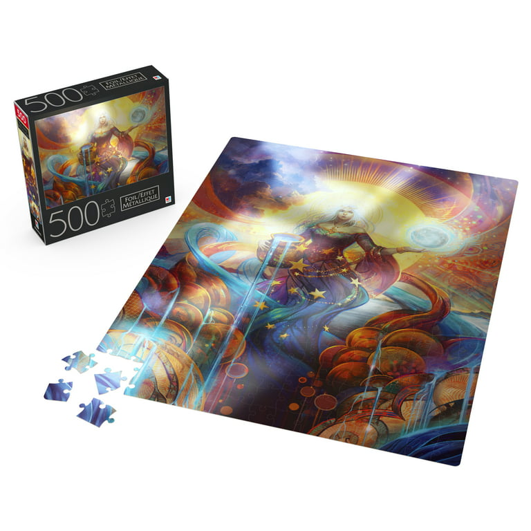 Sea Sun Stars 500 Piece Foil Jigsaw Puzzle 18 X 24 Milton Bradley Colorful  for sale online