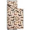 thumbnail image 2 of Dachshund and Wine Pink Pattern Teens Toddler Nap Mat with Pillow, Sleeping Mat Bag for Preschool Daycare 59"x22", 2 of 6