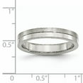 thumbnail image 6 of Chisel Stainless Steel 4mm Brushed and Polished Wedding Band Size 11  Men, 6 of 6