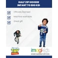 thumbnail image 6 of Disney Toy Story Little Boys' Fleece Quarter-Zip Hooded Sweatshirt Navy Buzz Lightyear, 6 of 6