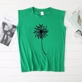 thumbnail image 3 of REORIAFEE Women's Sleeveless Casual Shirt Basic Tank Top Fashion Summer Letter Print O Neck Sleeveless Casual T-Shirt Top Tank Retro Graphic Print Shirt Green L, 3 of 4