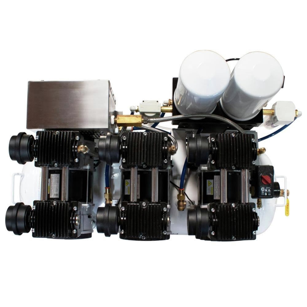 6 HP 20 Gallon Ultra Quiet Ultra Dry and Oil-Free Powerful Air Compressor with 98% Air Drying System