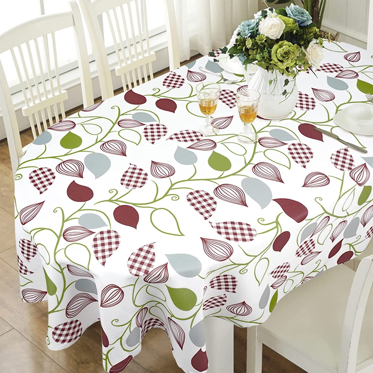 Modern Oval Tablecloth for Oval Table Waterproof Table Cloths for