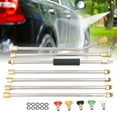 thumbnail image 4 of Power Washer Extension Wand, Rustproof Gutter  Tool With 5 Nozzle Tips For Car, 4 of 8