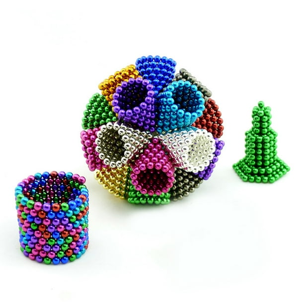 Cheap 5MM 1000PCS DIY Magentic Balls Children Kids Building Block  Recreation Buckyballs Entertainment Education Decompression Spheres Neocube  Beads Toys