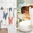 thumbnail image 7 of Yayeee 100% Cotton Hand Towels for Bathroom 16" x 28" Soft Absorbent Kitchen Towel, Orange Butterflies, 7 of 7