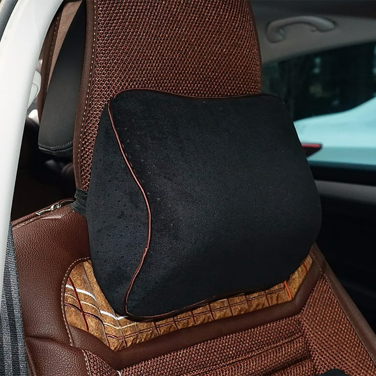  Ergonomic Car Seat Headrest & Lumbar Cushion, Car Neck Support  and Lumbar Pillow Memory Foam Adjustable Straps Comfortable Neck Back for  Car Seats Office Chair (Black) : Home & Kitchen