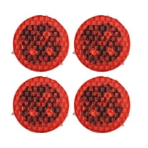 DECORNIJIA Automobile Accessory Warning Light Red PVC 4pcs