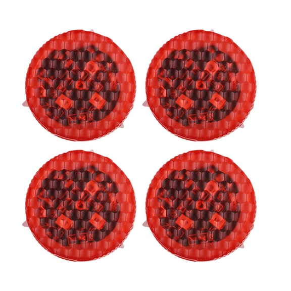 DECORNIJIA Automobile Accessory Warning Light Red PVC 4pcs