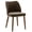 Bronze, variant on Hausfame Mid-Century Upholstered Dining Chairs, Set of 2, Espresso Brown