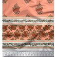 thumbnail image 2 of Soimoi Poly Georgette Fabric Stripe,Leaves & Floral Panel Print Sewing Fabric Yard 52 Inch Wide, 2 of 2