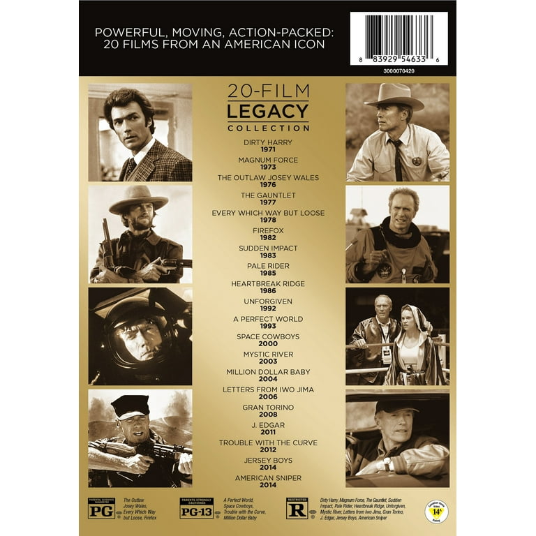 Clint Eastwood Legacy Collection (20 movies) [DVD] - Walmart.com